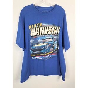 Stewart Haas Racing Kevin Harvick #4 NASCAR T-Shirt Blue Men 2XL Ford Fusion